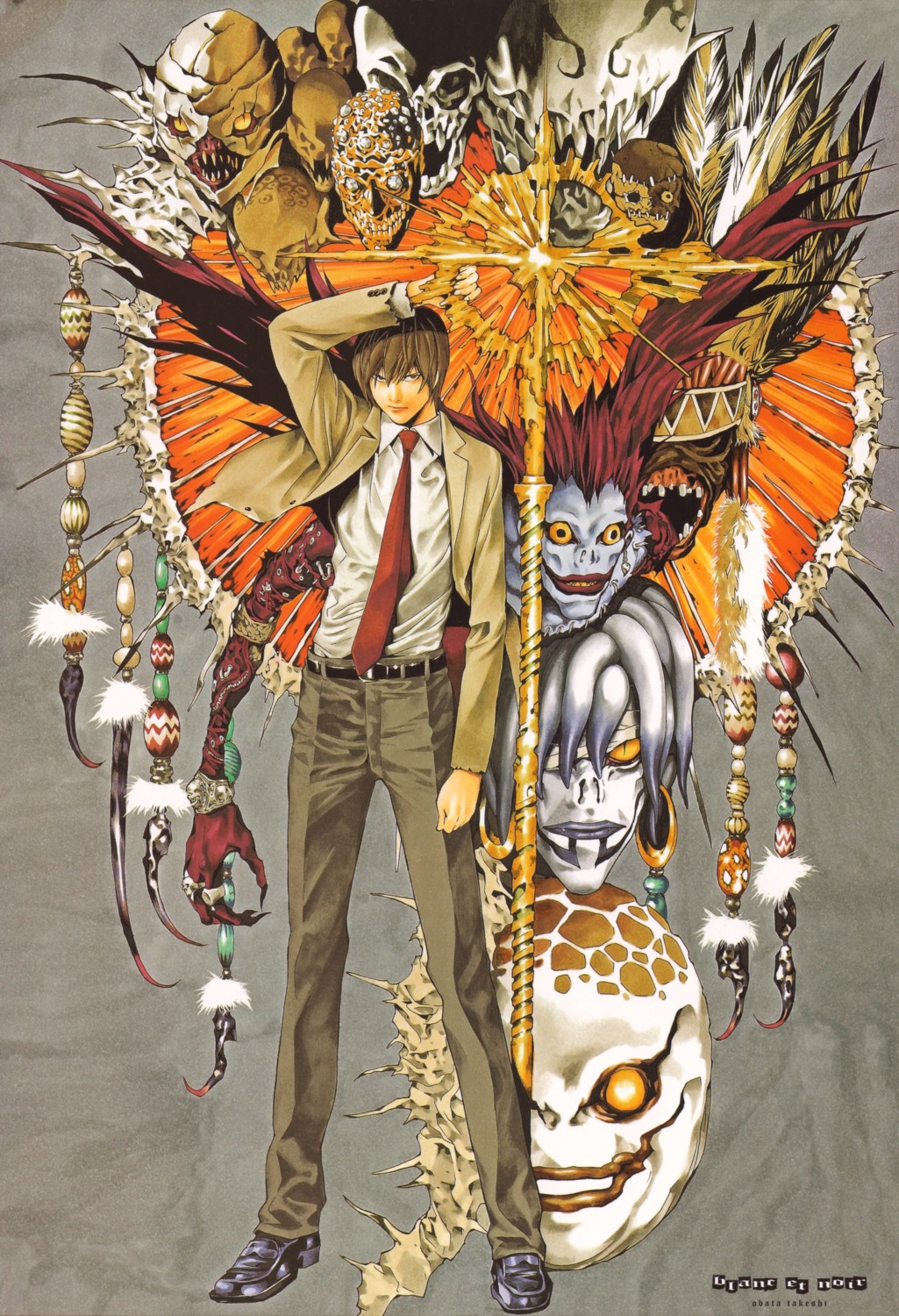 Obata Takeshi Death Note Yagami Light Male 25411 Yande Re